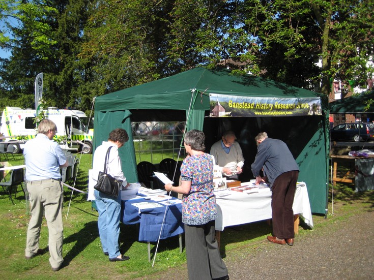 The Banstead History Research Group stall