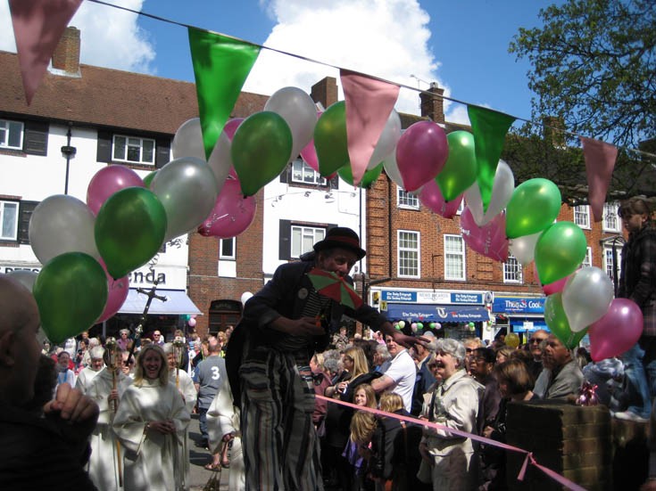 Banstead May Queen Event - walking tall