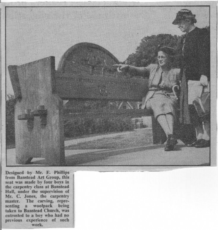 Carved wooden seat... but what happened to it?