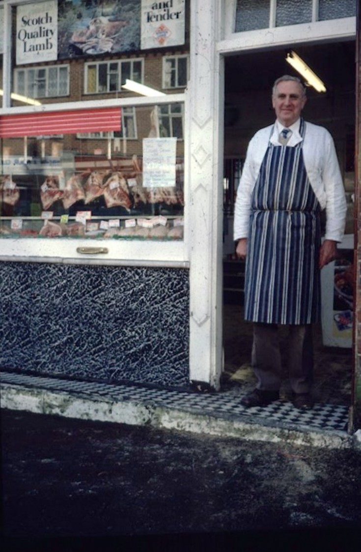 Banstead High Street Mr H Parker butcher