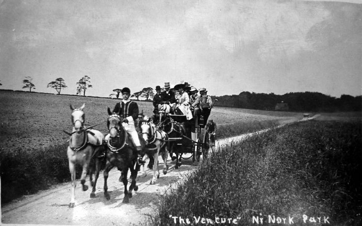Vanderbilt coach and horses in Nork Park