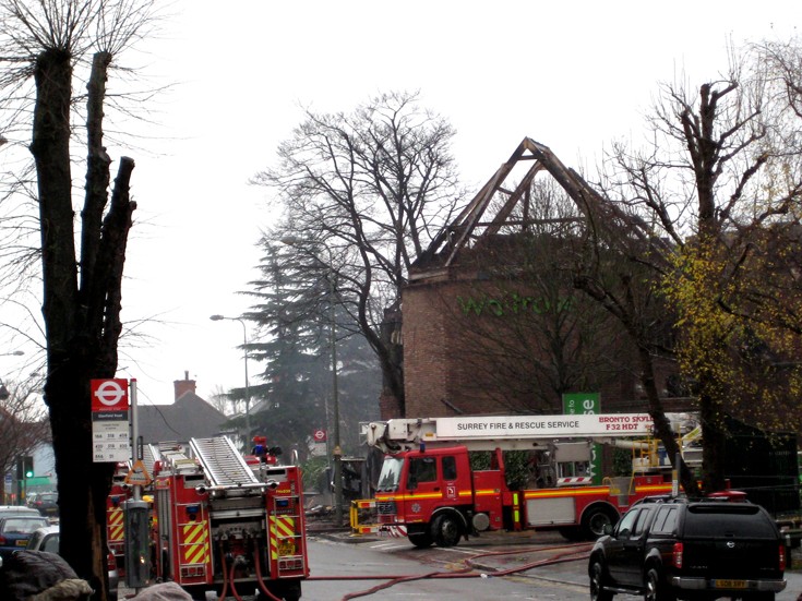 Waitrose fire - The morning after