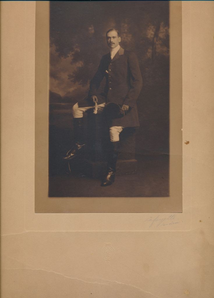 Gordon Colman in riding attire
