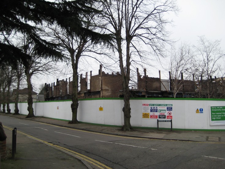 Waitrose site four months after the fire