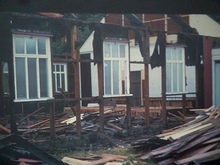 Demolition of the old Tin Tabernacle Banstead