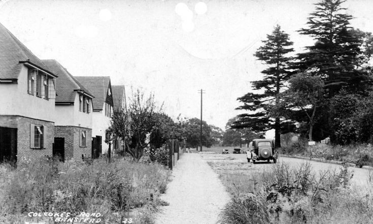 Colcokes Road under construction