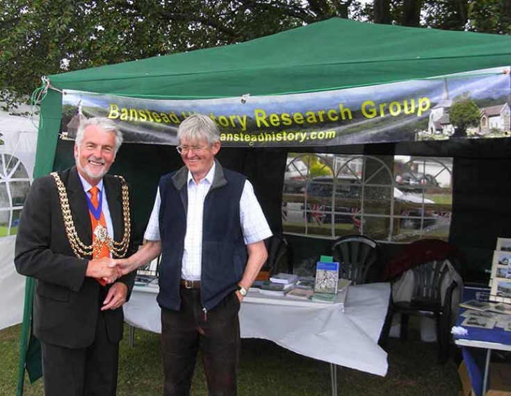 Mayor visits BHRG display at Nork Park