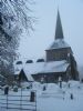 Banstead - All Saints church in the snow 