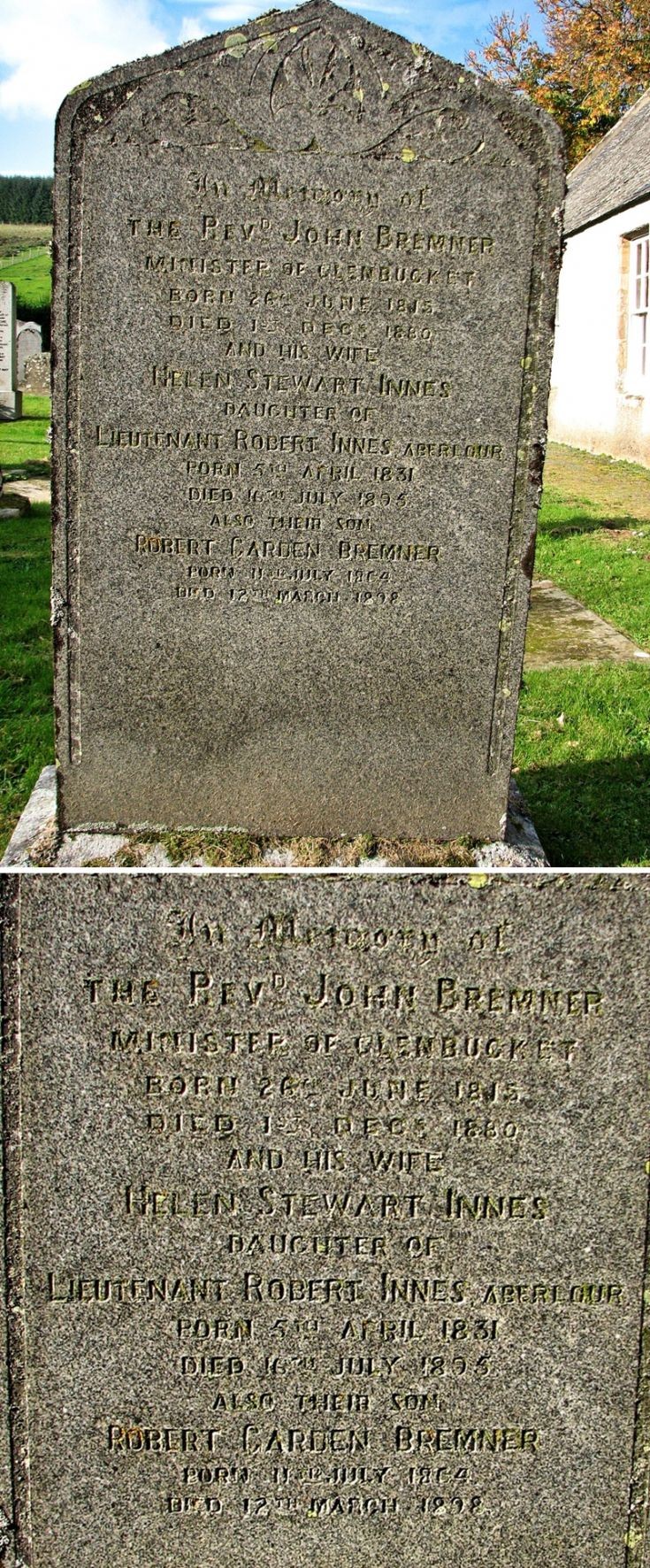 58 Grave No 66 Rev John Bremner