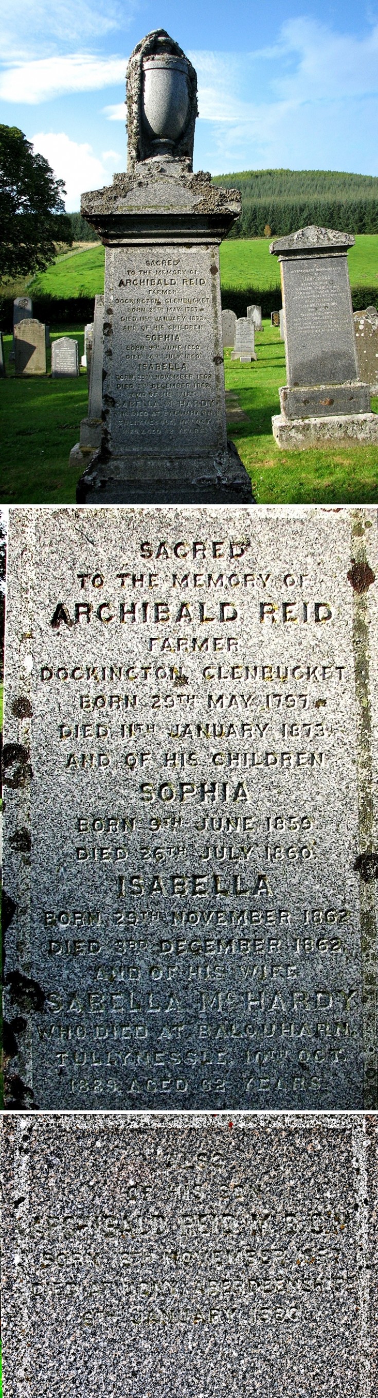 70 Grave No 93 Archibald Reid,(W),Son Archibald (N