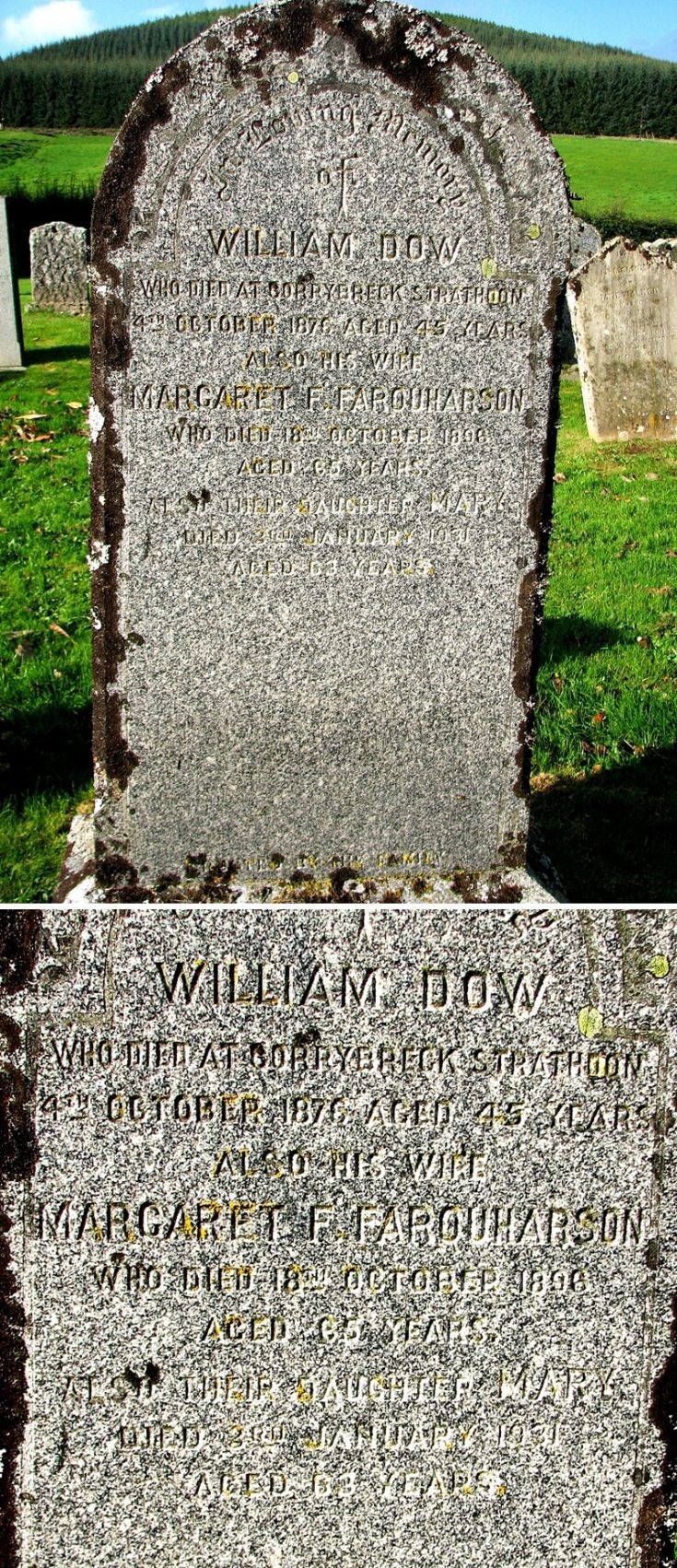 101 Grave No 138 William Dow