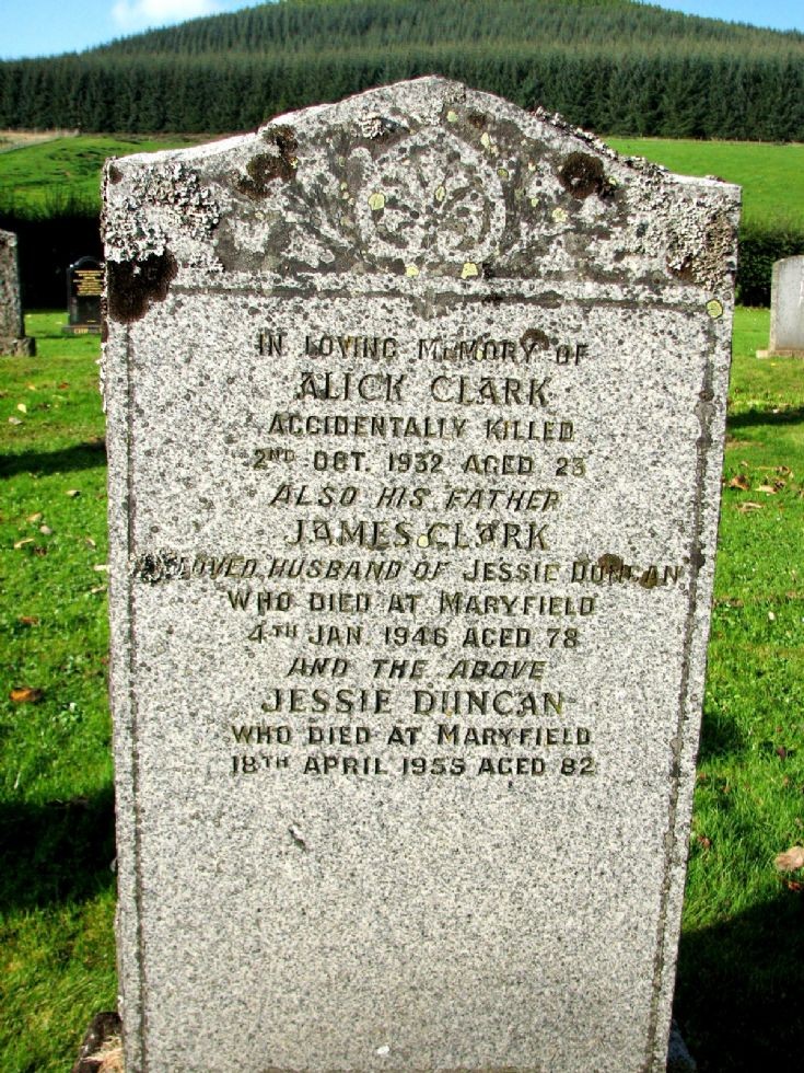 102 Grave No 139 Alick Clark