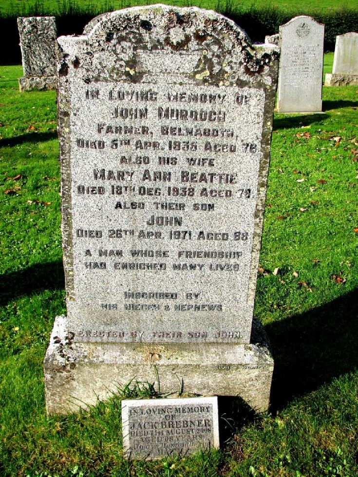 103 Grave No 140 John Murdoch & Jack Brebner