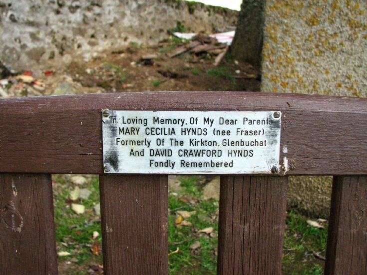 108 Grave No 145 Mary Cecilia Hynds - Bench