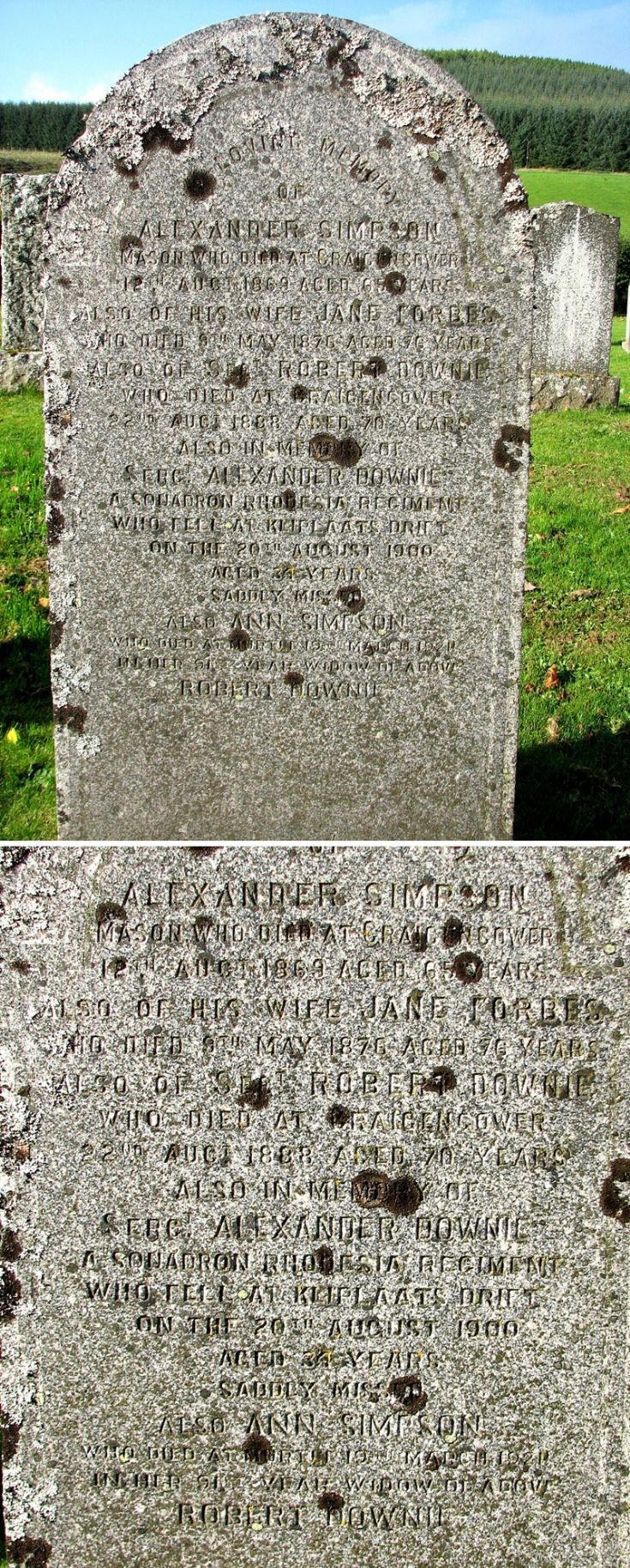 112 Grave No 149 Alexander Simpson