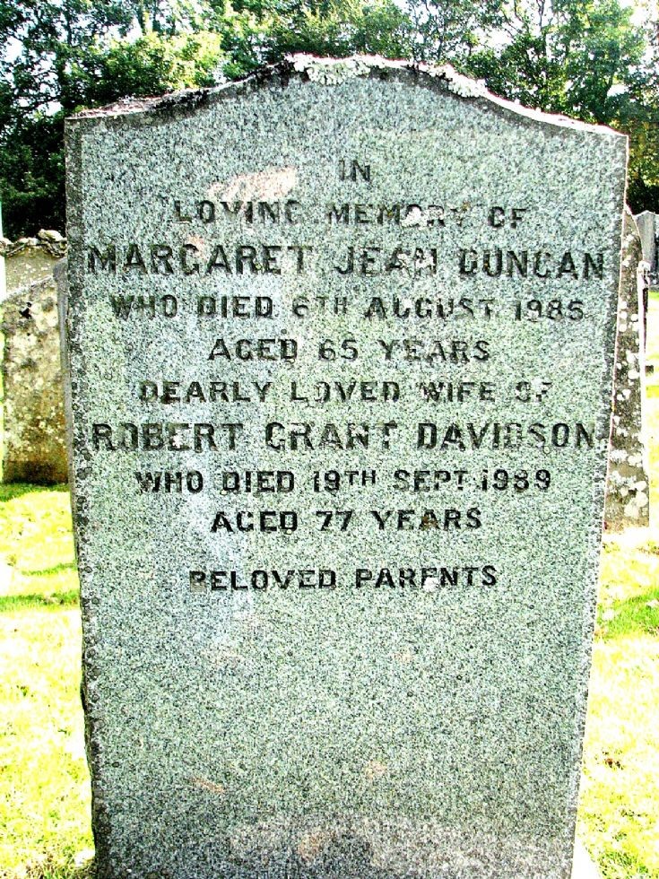 133 Grave No 170 Margaret Duncan
