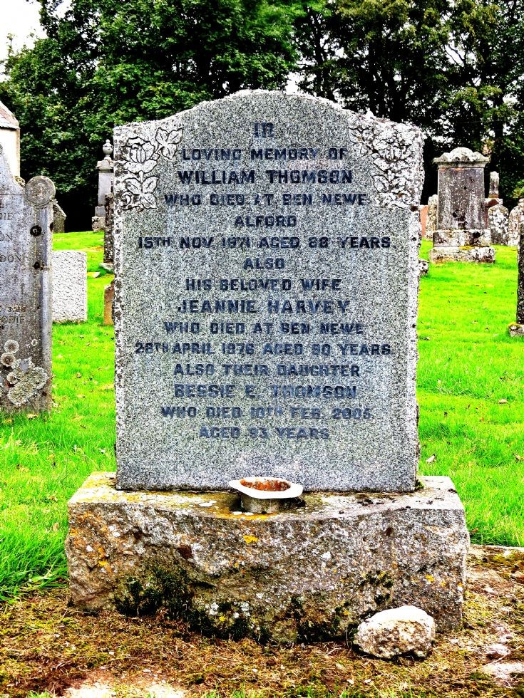 134 Grave No 171 William Thomson