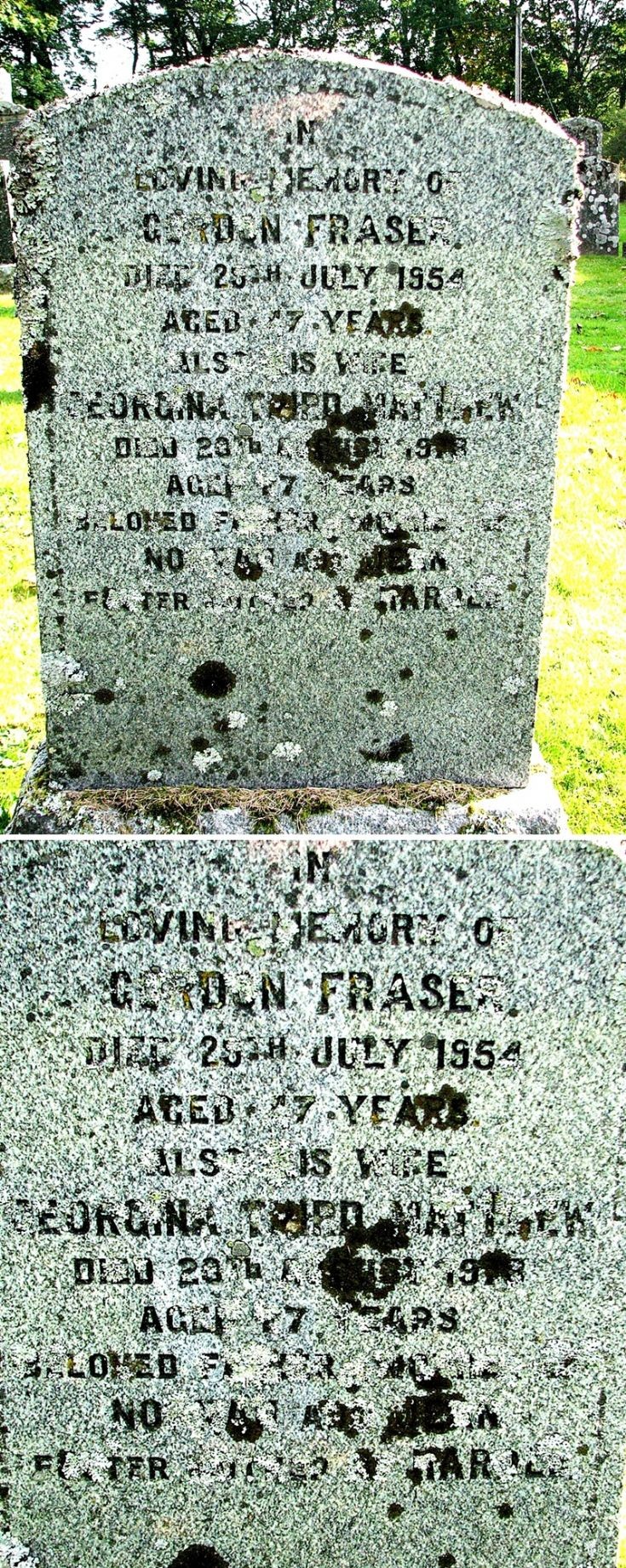139 Grave 176 Gordon Fraser