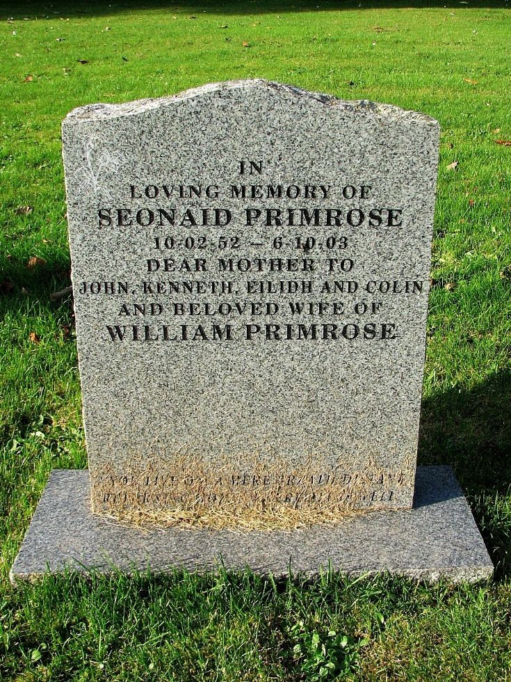150 Grave No 192 Seonaid Primrose