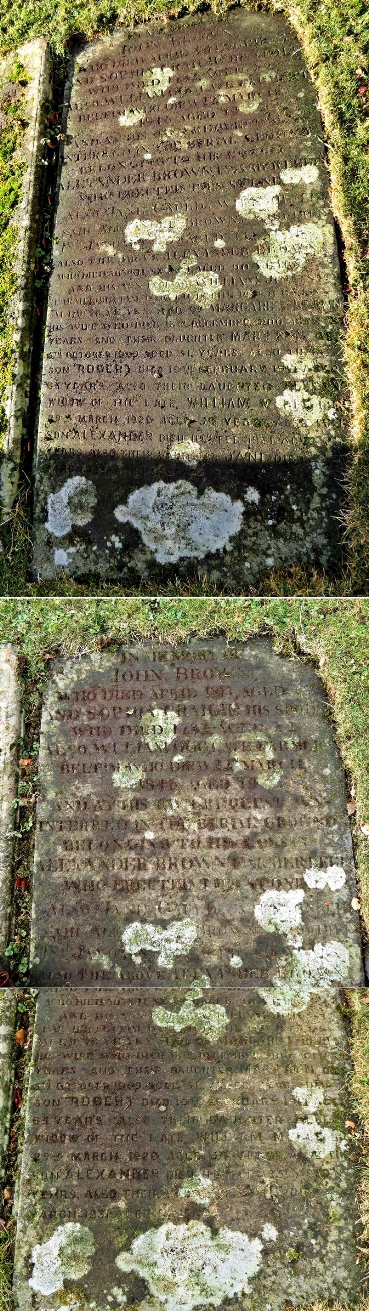 158 Grave Stone No 85 - John Brown