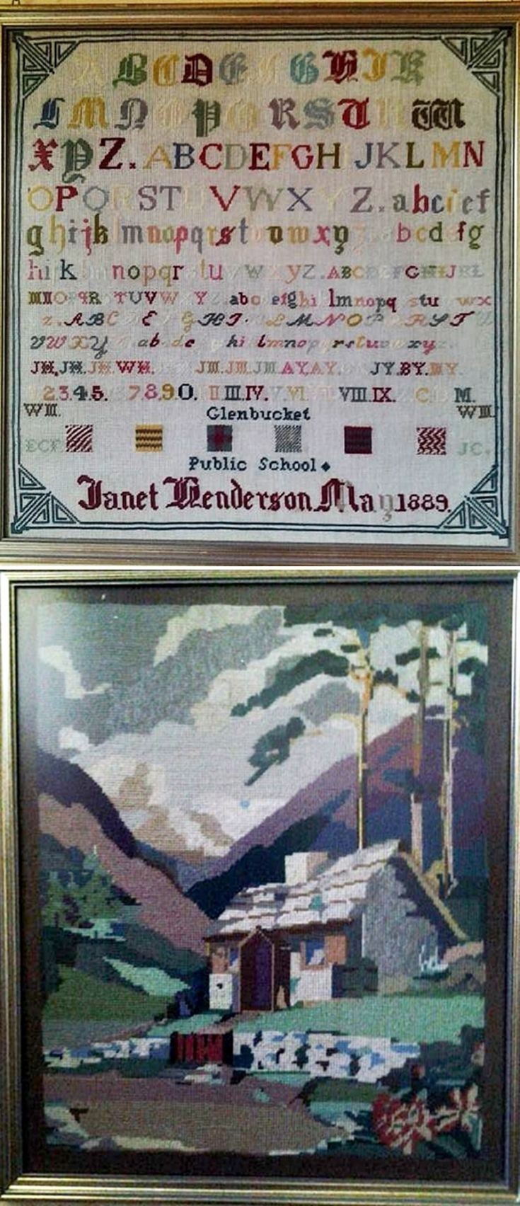 2 Henderson Sampler and Tapestry & Family History