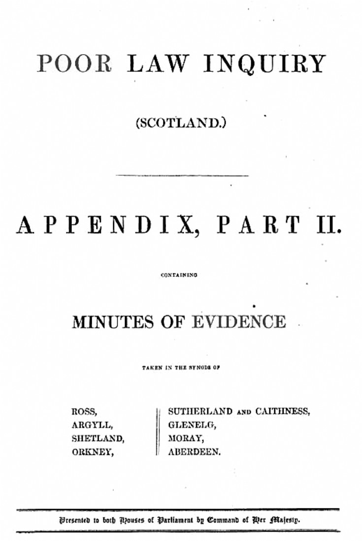 127 Poor Law Enquiry Glenbuchat 1844