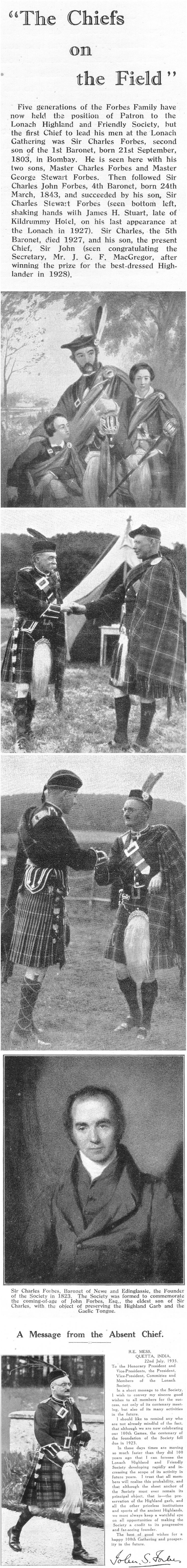 4 Forbes Clan Chiefs