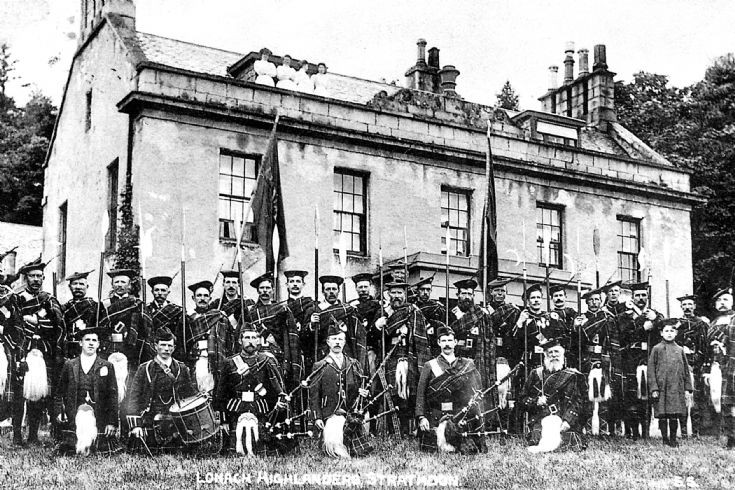 120 Lonach Men at Inverernan House c1900