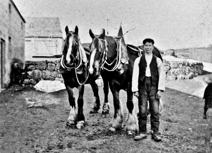 152 Man and two horses Glenbuchat