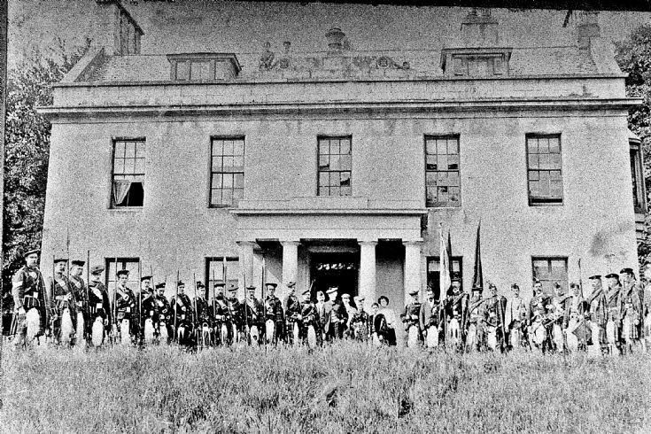 153 Lonach Men at Inverernan House Strathdon