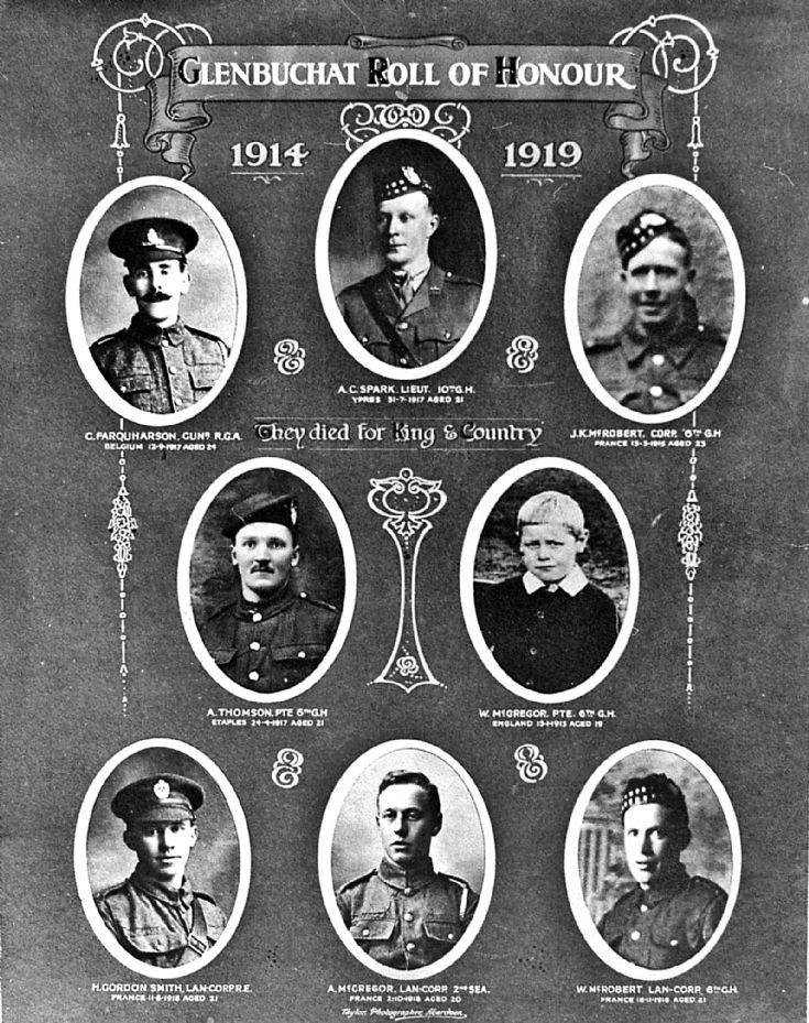 32 Roll of Honour Glenbuchat Church
