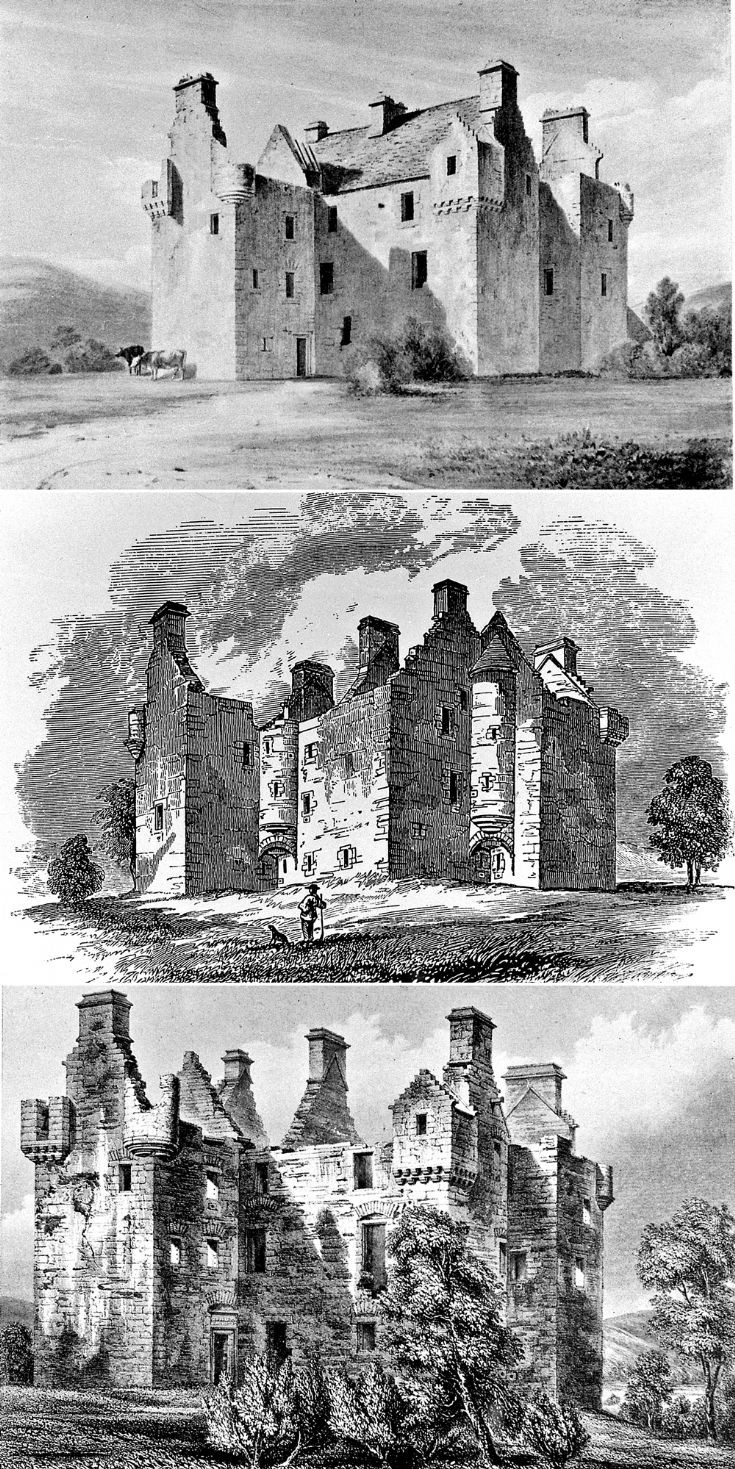 86 Glenbuchat Castle sketches