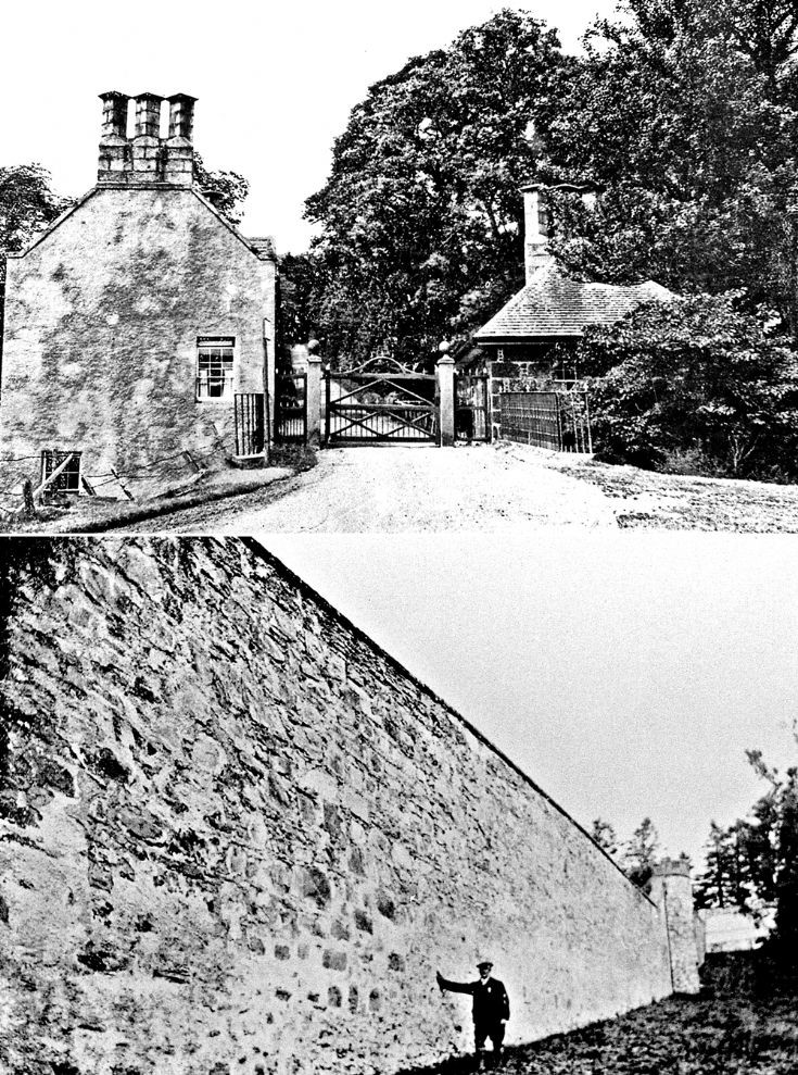 97 Auchernach House Gates and Garden wall