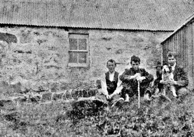 146 Boys and dog at Netherton Glenbuchat