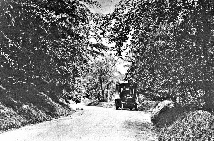 202 Bus at Den of Kildrummy c 1920
