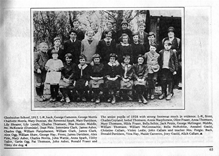 65 Glenbuchat School 1928