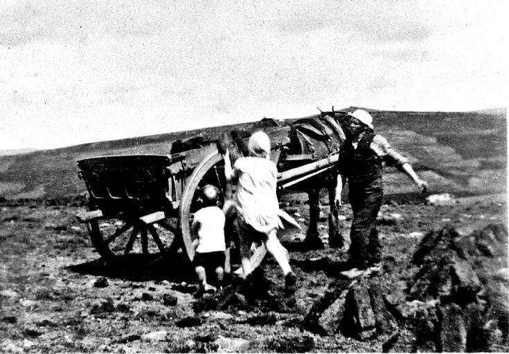 244 Family Collecting Peat Glenbuchat c 1930