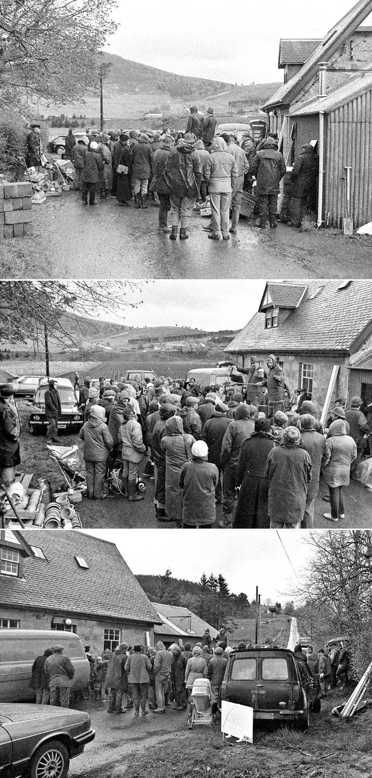 73 Roup at old Shop Glenbuchat c 1980
