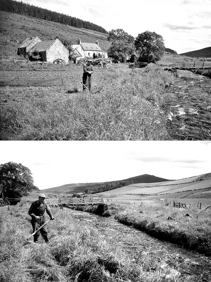 75 Willie Farquharson at Glenbuchat Mill c 1980