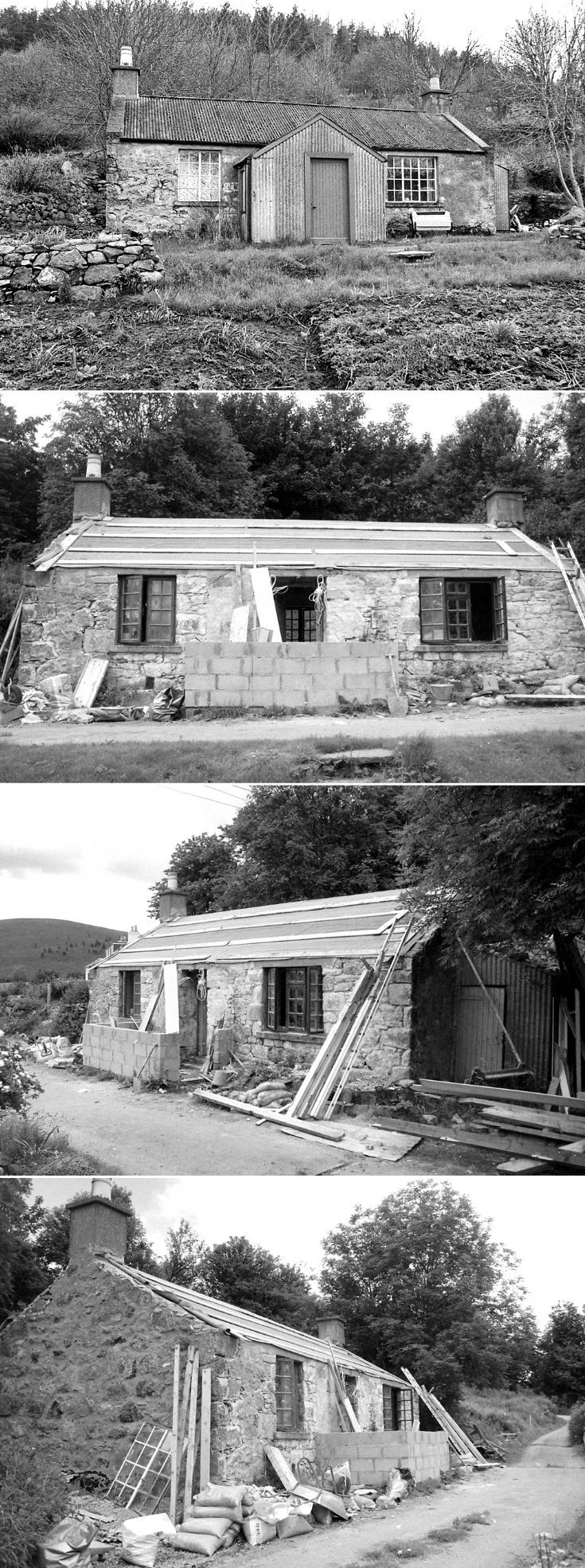 77 Rose Cottage Belnacraig reconstruction c 1980