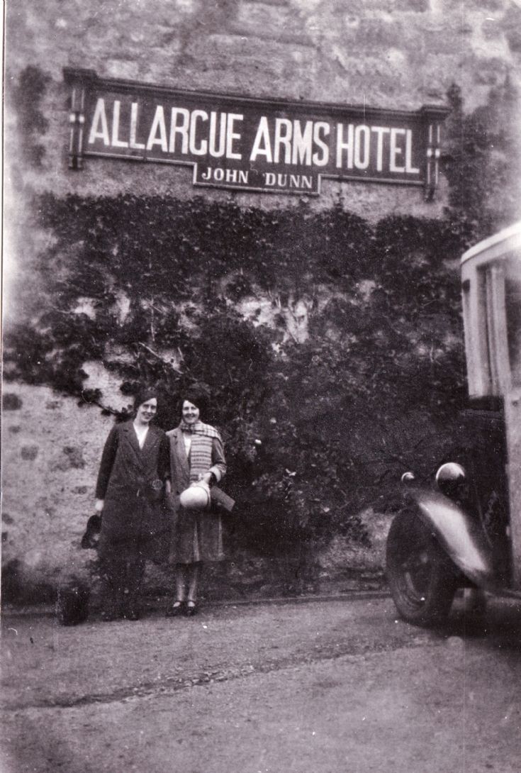 37 Couple at Allargue Arms hotel c 1920's