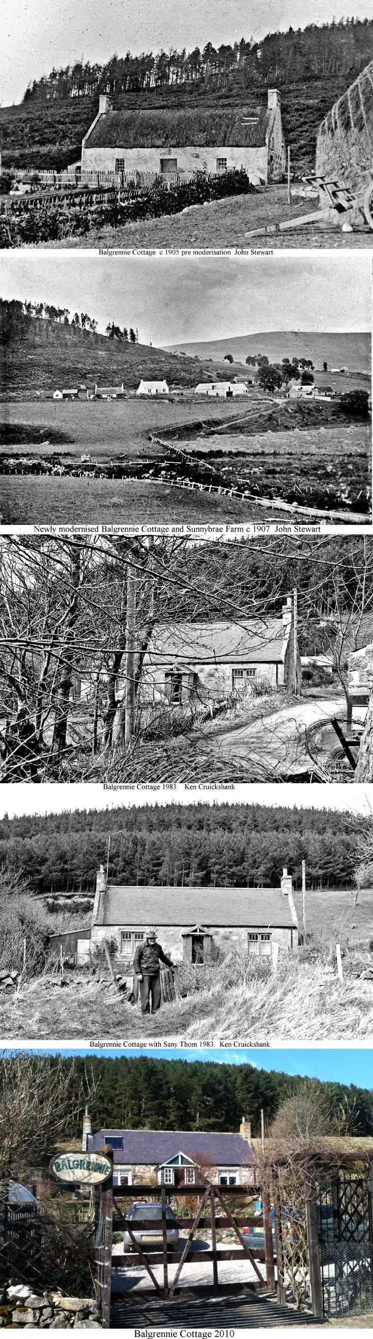 40 Balgrennie Cottage Glenbuchat changes with time