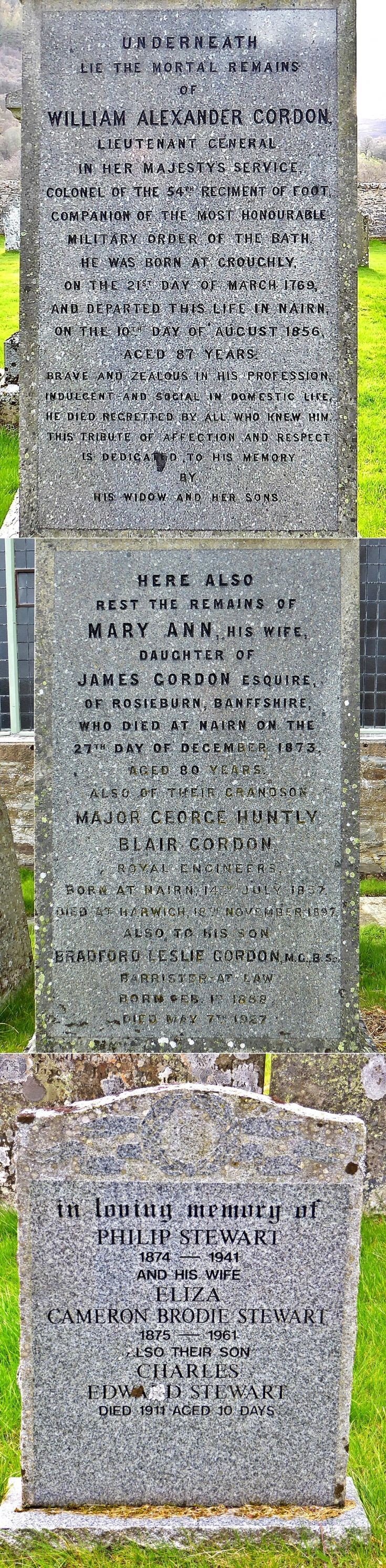 42 Stewart Family Gravestones, Kirkmichael Church