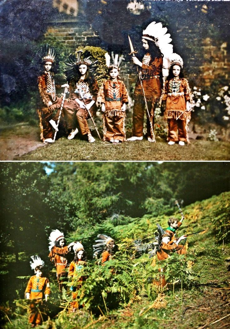 20 Castle Newe 'Red Indians' 2 c 1910