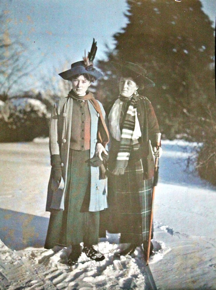 67 Lady Forbes and ? Daughter Castle Newe c 1910