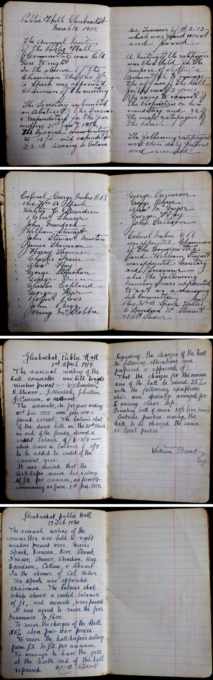 28 Glenbuchat Hall Committee Minutes