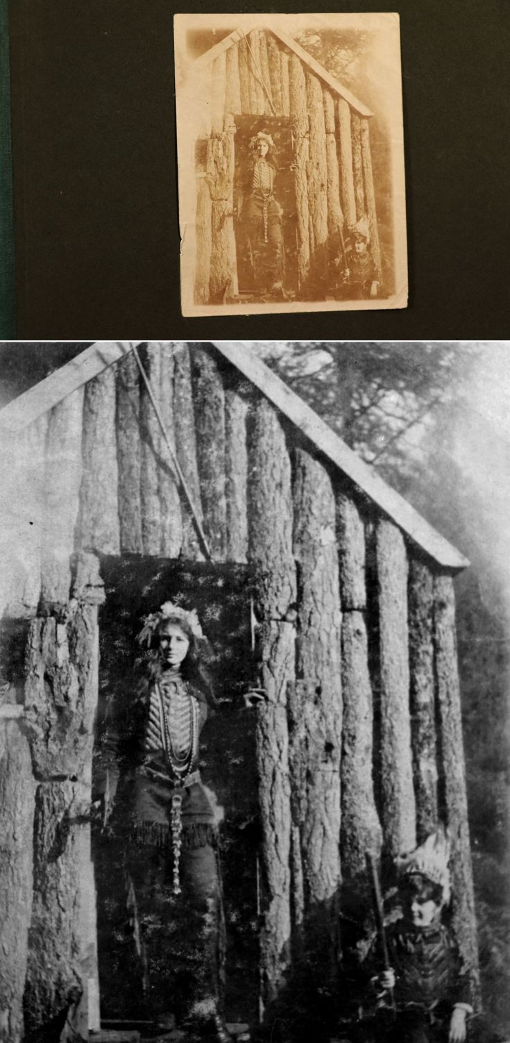 15 Newe Castle Hut and 'Red Indian' 1922