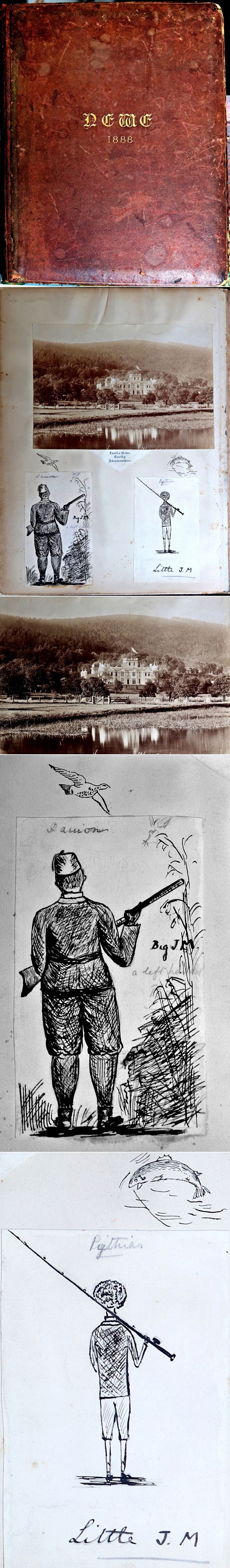 18 Castle Newe Visitirs Book from 1888