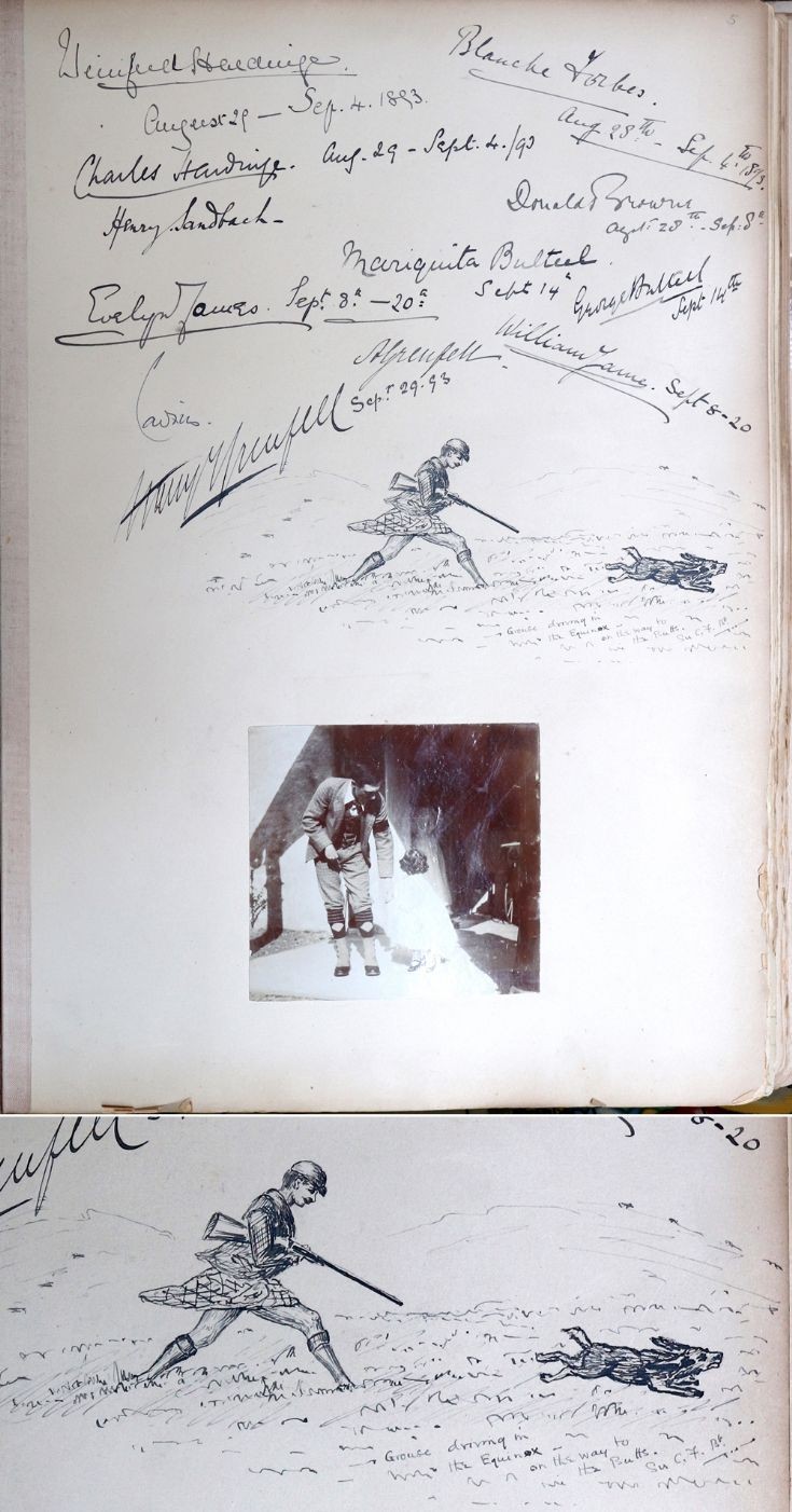 25 Castle Newe Visitors Book 1893