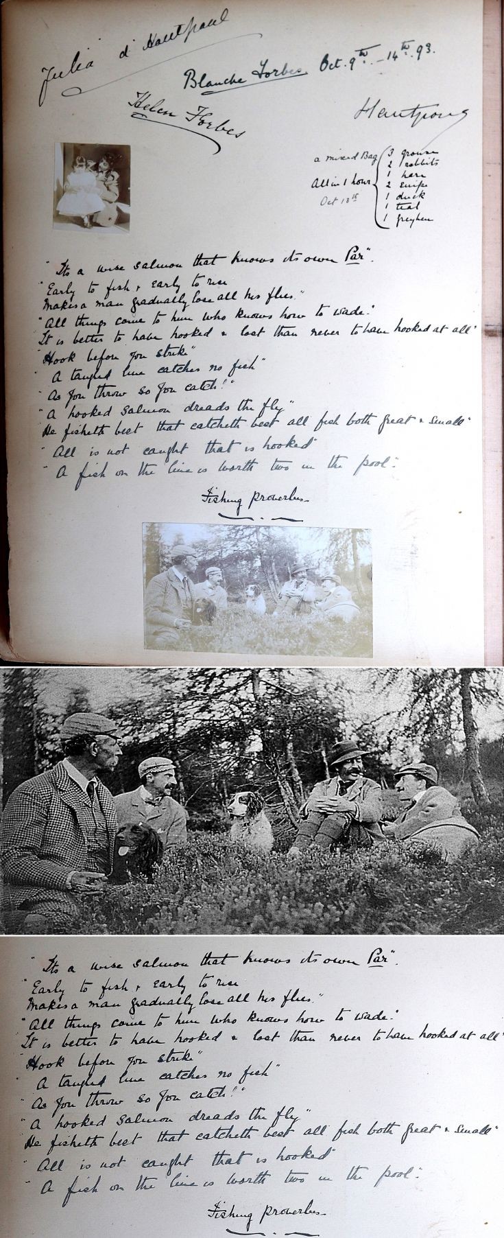 26 Castle Newe Visitors Book 1893